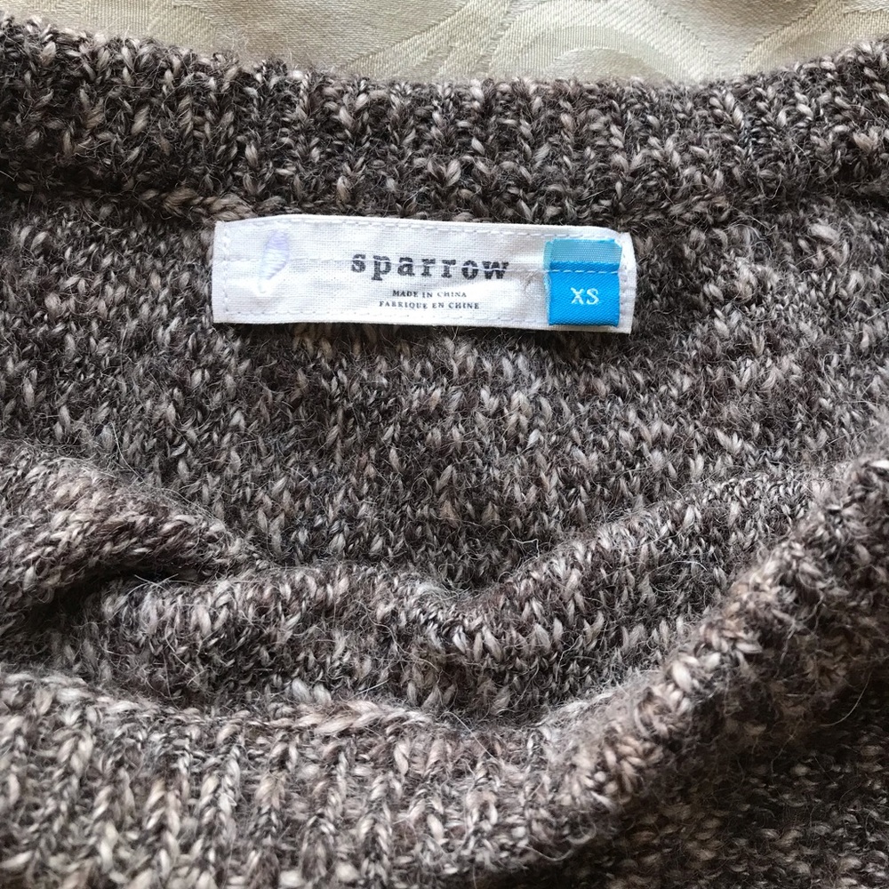 Sparrow xs Gray wool skirt with fringe